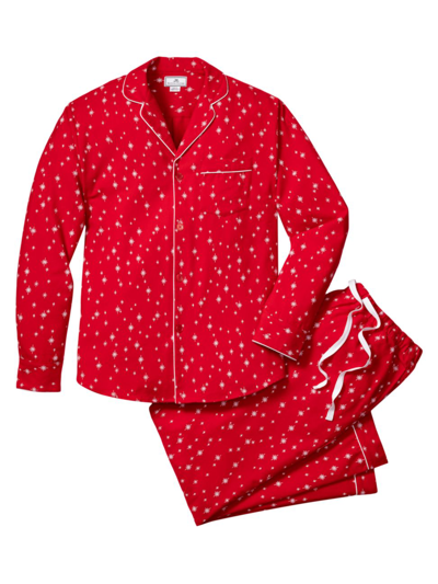 Petite Plume 2-piece Starry Night Pajama Set In Red