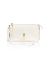 Rebecca Minkoff Darren Top Zip Leather Crossbody Bag In Pearl