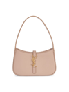Saint Laurent Mini Le 5 À 7 Leather Hobo Bag In Rosy Sand