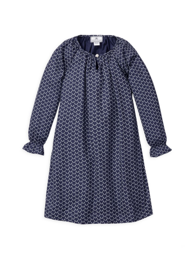 Petite Plume Kids' Baby's, Little Girl's & Girl's Nordic Antlers Delphine Nightgown In Navy