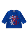 MONCLER BABY'S & LITTLE BOY'S EMBROIDERED LONG-SLEEVED T-SHIRT