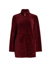 Maximilian Reversible Shearling Lamb Jacket In Red