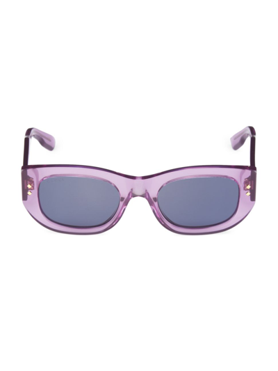 Gucci Nouvelle Vague 51mm Rectangular Sunglasses In Violet