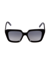 Dior Oversized Square Acetate Sunglasses In Black/gray Gradient