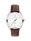 MOVADO MEN'S HERITAGE DATRON AUTO LEATHER STRAP WATCH