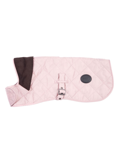Barbour Diamond Quilted Dog Coat In Pink