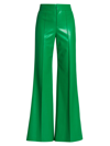 ALICE AND OLIVIA WOMEN'S DYLAN VEGAN LEATHER WIDE-LEG PANTS