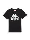 Kappa Little Kid's & Kid's Authentic Estessi T-shirt In Black Smoke