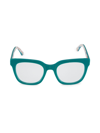 Vontelle Moroccan 54mm Square Optical Glasses In Teal
