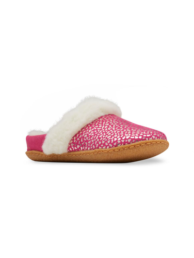 Sorel Kid's Nakiska Slide Ii Slippers In Cactus Pink Gum
