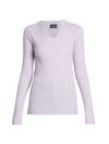 GIORGIO ARMANI WOMEN'S CASHMERE RIB-KNIT SWEATER