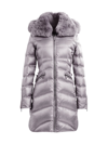 Dawn Levy Cloe Down Shearling Lace-up Coat In Black