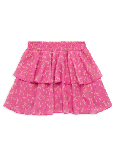 Everafter Kids' Little Girl's & Girl's Riley Ruffled Skirt In Glam Pink
