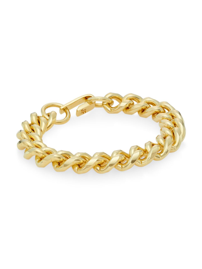 Jennifer Fisher Dean 10k-gold-plated Curb-chain Bracelet In Yellow Gold