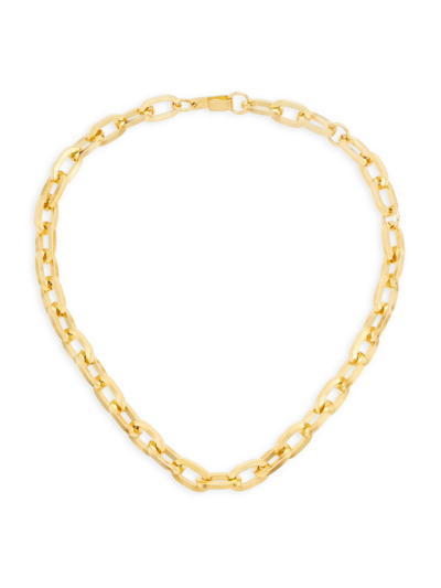 Jennifer Fisher Dean 10k-gold-plated Oval-link Chain Necklace In Yellow Gold