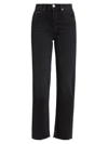 RE/DONE WOMEN'S 70S STOVE PIPE HIGH-RISE STRETCH CROP JEANS