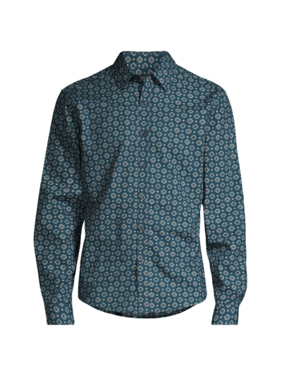 Michael Kors Relaxed-fit Foulard Shirt In Tide Blue