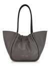 Proenza Schouler Ruched Leather Tote In Stone