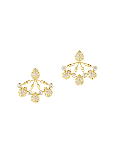 Boucheron Women's Serpent Bohème Diamants 18k Yellow Gold & 0.40 Tcw Diamond Single Ear Jacket