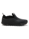 Moncler Aqua Molded-whorl Rain Boots In Black