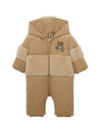 BURBERRY BABY'S PLUSH RAY ARCHIVE PUFFER SUIT
