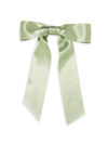 Jennifer Behr X Micaela Virginia Bow Barrette In Sage