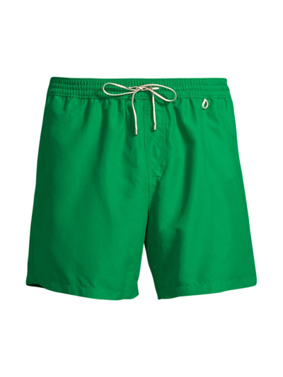 Loro Piana Bay柔软科技织物沙滩裤 In Vivid Green