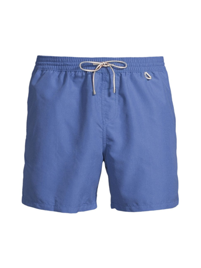 Loro Piana Bay Soft Albatros Swim Trunks In Blue