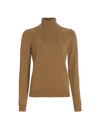 Michael Kors Wool And Cashmere Turtleneck Sweater In Coffee