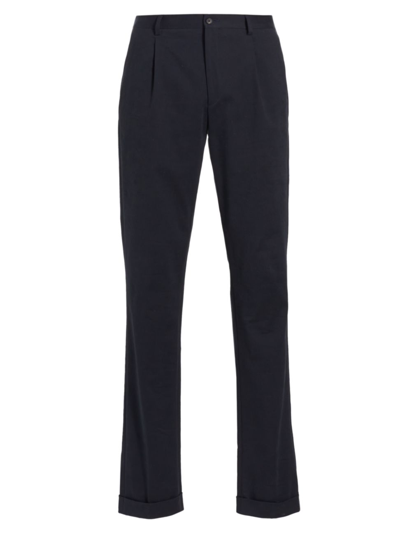 Saks Fifth Avenue Collection Pleated Tapered Pant In Navy