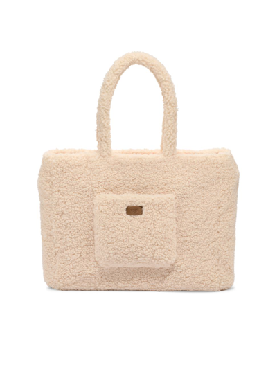 Ugg Adrina Faux Shearling Tote In Neutral