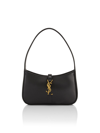 Saint Laurent Le 5 A 7 Mini Ysl Shoulder Bag In Satin In Nero