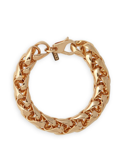 Martha Calvo Big Dream Weaver 14k-gold-plated Chain Bracelet In Yellow Gold