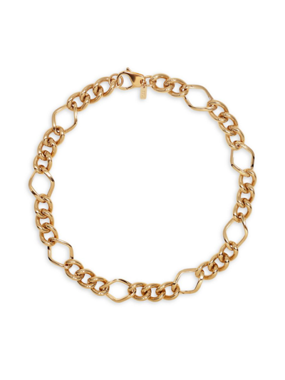Martha Calvo Rina 14k-gold-plated Chain Necklace In Yellow Gold