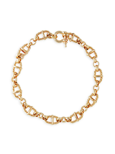Martha Calvo Cruise 14k-gold-plated Chain Necklace In Yellow Gold