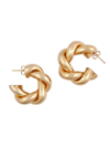 MARTHA CALVO WOMEN'S TWIST 14K-GOLD-PLATED HOOP EARRINGS
