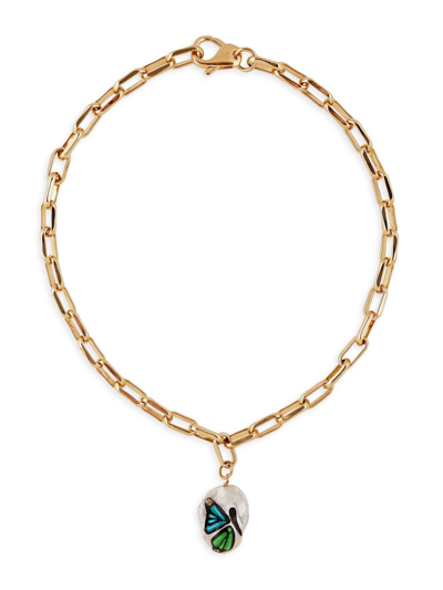 Martha Calvo Women's Dua 14k Gold-plated & Baroque Pearl Pendant Necklace