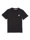 Moncler Kids' Little Girl's & Girl's Logo Cotton T-shirt In Schwarz