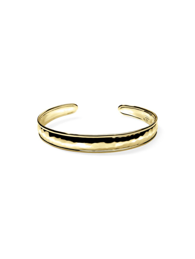 Ippolita 18k Yellow Gold Classico Hammered Cuff Bangle Bracelet