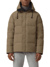 Canada Goose Black Label Black Disc Macmillan Quilted Hooded Down Parka In Northwood Khaki