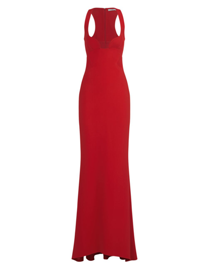 Et Ochs May Curved Bust Gown In Red