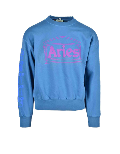 Aries Sweatshirts Men's Blue Sweatshirt