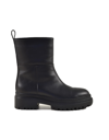 L'autre Chose Leather Ankle Boots In Black