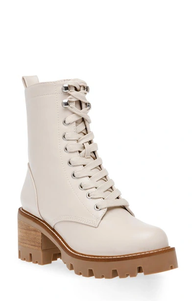 Dolce Vita Madey Lug Sole Bootie In Ivory