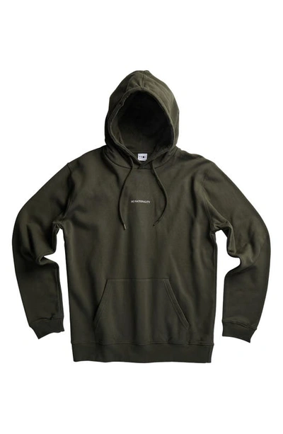 Nn07 Barrow 3385 Slim Fit Hoodie In Dark Army