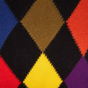 La Doublej Argyle-check Knitted Scarf In Multicolor