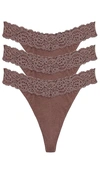 PRIVACY PLEASE ABIGAIL THONG 3 PACK