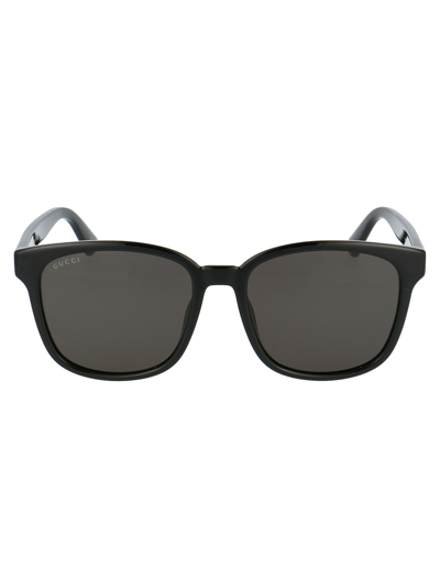 Gucci Gg0637sk Sunglasses In 001 Black Black Grey