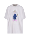 Martine Rose White Bunny Graphic-print T-shirt