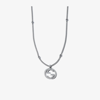 Gucci Interlocking G Chain Necklace In Silver